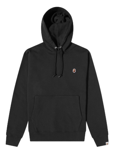 Ape Head One Point Relaxed Fit Pullover Hoodie Black