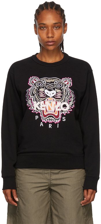 KENZO Black Tiger Sweatshirt FC62SW8244XL