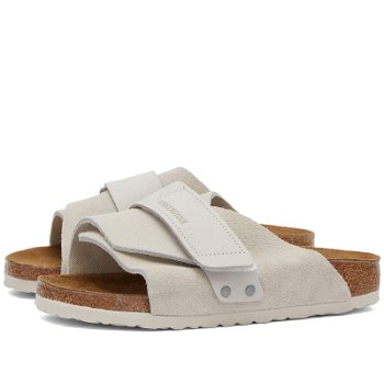 Birkenstock Kyoto in Antique White Suede, Size UK 10.5 | END. Clothing 1024526