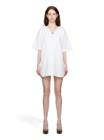 Valentino White Hooded Mini Dress 2B3MJ04L7RT