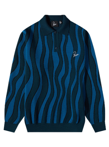 By Parra Aqua Weed Waves Knitted Polo 49230-MLT