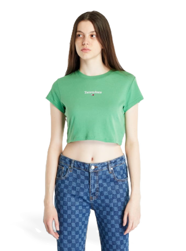 TOMMY JEANS Essential Logo Cropped T-Shirt