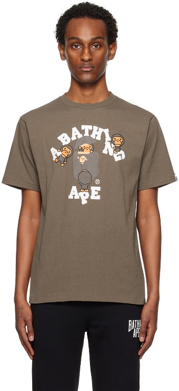 BAPE College Milo T-Shirt 002TEJ801001M