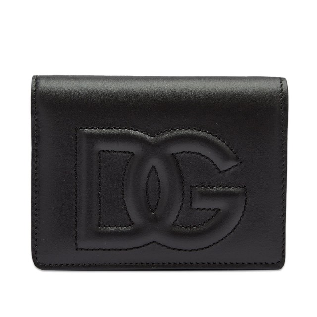 Logo Leather Mini Wallet Nero