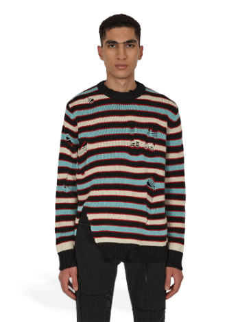 Charles Jeffrey Loverboy Mega Shred Stripe Sweater CJLAW22MSSJ MULCOL