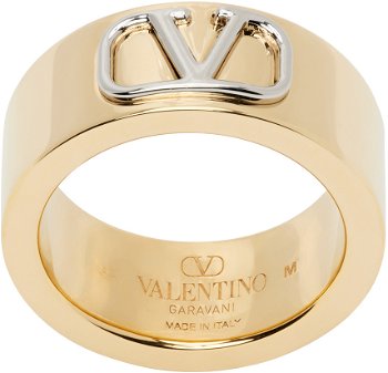 Valentino Garavani Gold VLogo Ring 4Y2J0R40MET