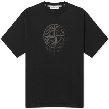 Stone Island Reflective One Badge Print T-Shirt 80152RC87-V0029