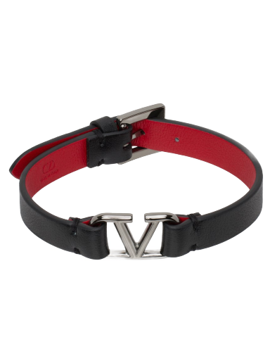 Garavani VLogo Signature Leather Bracelet