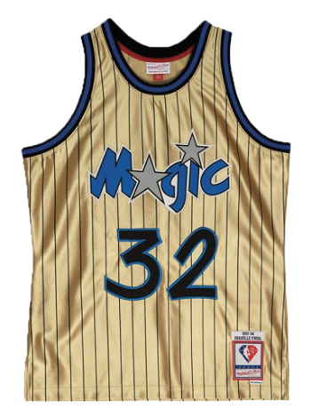 Mitchell & Ness Orlando Magic Shaquille O'Neal 75th Gold Swingman Jersey SMJY4398-OMA93SONGOLD