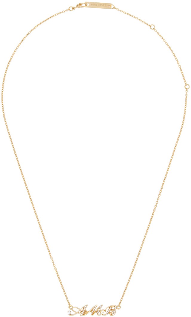Amb' Initial Necklace "Gold"