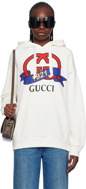 Gucci Interlocking G '1921' Hoodie "Off-White" 717427 XJFNI