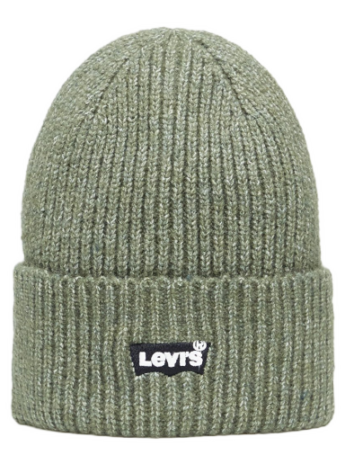 Essential Ribbed Batwing Beanie Green