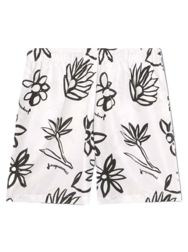 Maillot Peinture Flower Sketch Swim Shorts