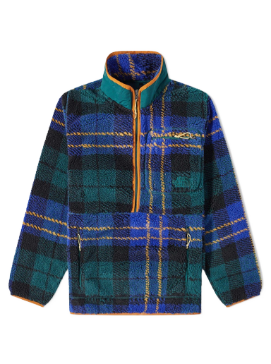Jacquard Extreme Pile Plaid Pullover Jacket