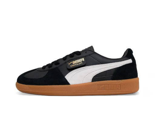 Zapatillas deportivas blancas y negras de cuero Palermo de PUMA