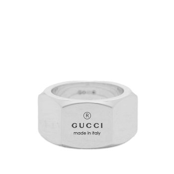 Gucci Trademark Band Ring 12mm "Silver" YBC778745001010