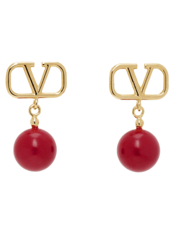 Valentino Garavani VLogo Signature Pearl Earrings "Gold" 4W2J0E36DHC