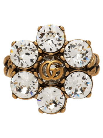 Gucci Crystal Double G Ring 645682 J1D50