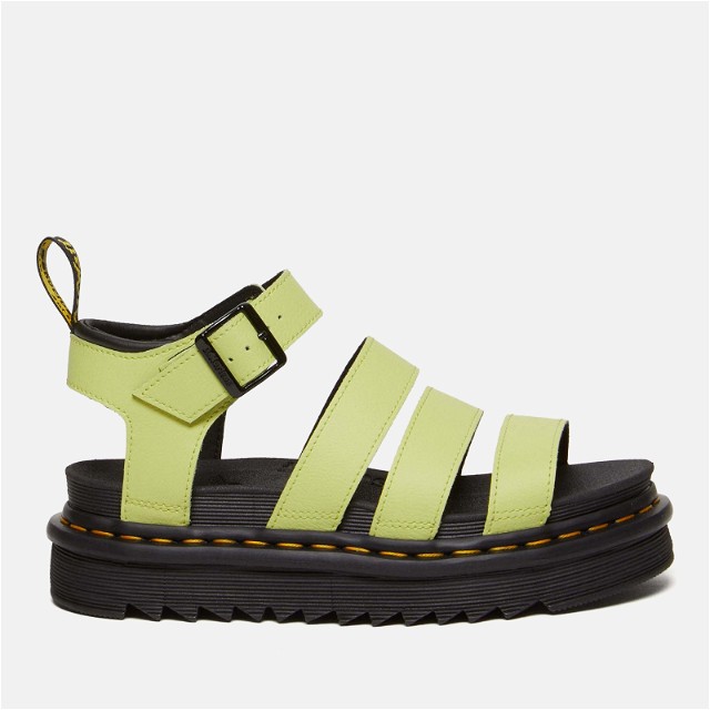 Women's Blaire Leather Strappy Sandals - Lime Green