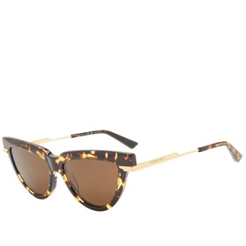 Bottega Veneta BV1265S Sunglasses "Havana/Gold/Brown" 30014573002