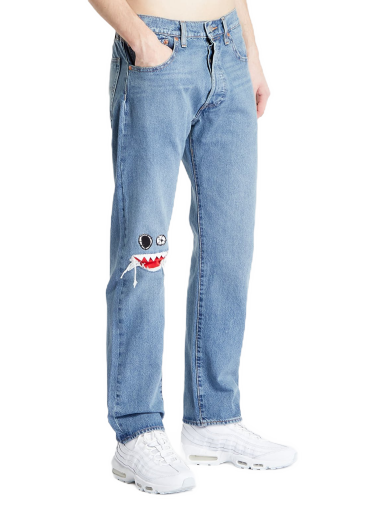 Skate 501 Jeans "Shredded Blue"