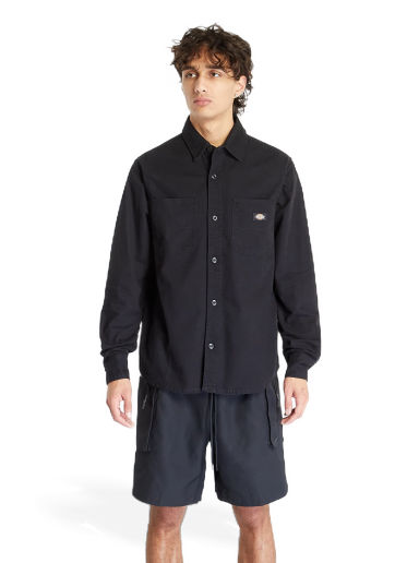 Duck Canvas Shirt Stone Washed Black