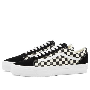 Vans Men's Old Skool 36 Sneakers in Lx Checkerboard Black/Off White, Size UK 10 | END. Clothing VN000CQD2BO