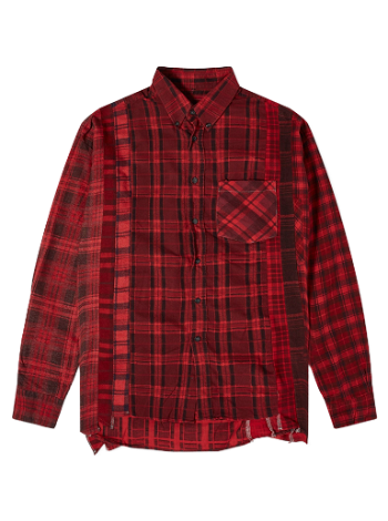 Needles 7 Cuts Wide Over Dyed Flannel Shirt NS305-A
