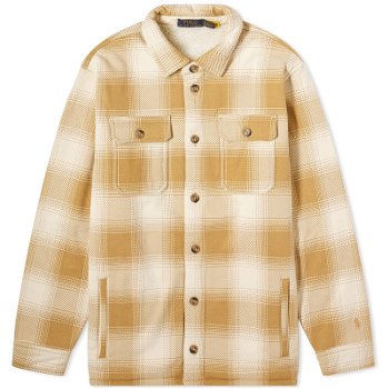 Polo by Ralph Lauren Quilted Plaid Overshirt "Winter Cream/Cafe Tan" 710855198005