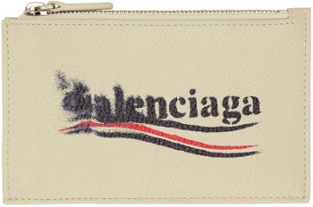 Balenciaga Off-White Cash Large Long Coin & Card Holder 6405352AA3B9224
