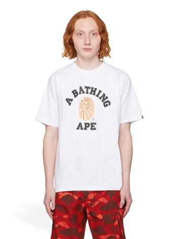 BAPE White Jewels College T-Shirt 001TEJ801032M