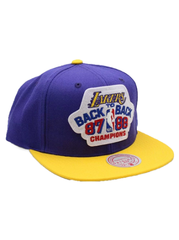 Mitchell & Ness NBA Los Angeles Lakers B2B Snapback HHSS4195-LALYYPPPPRYW