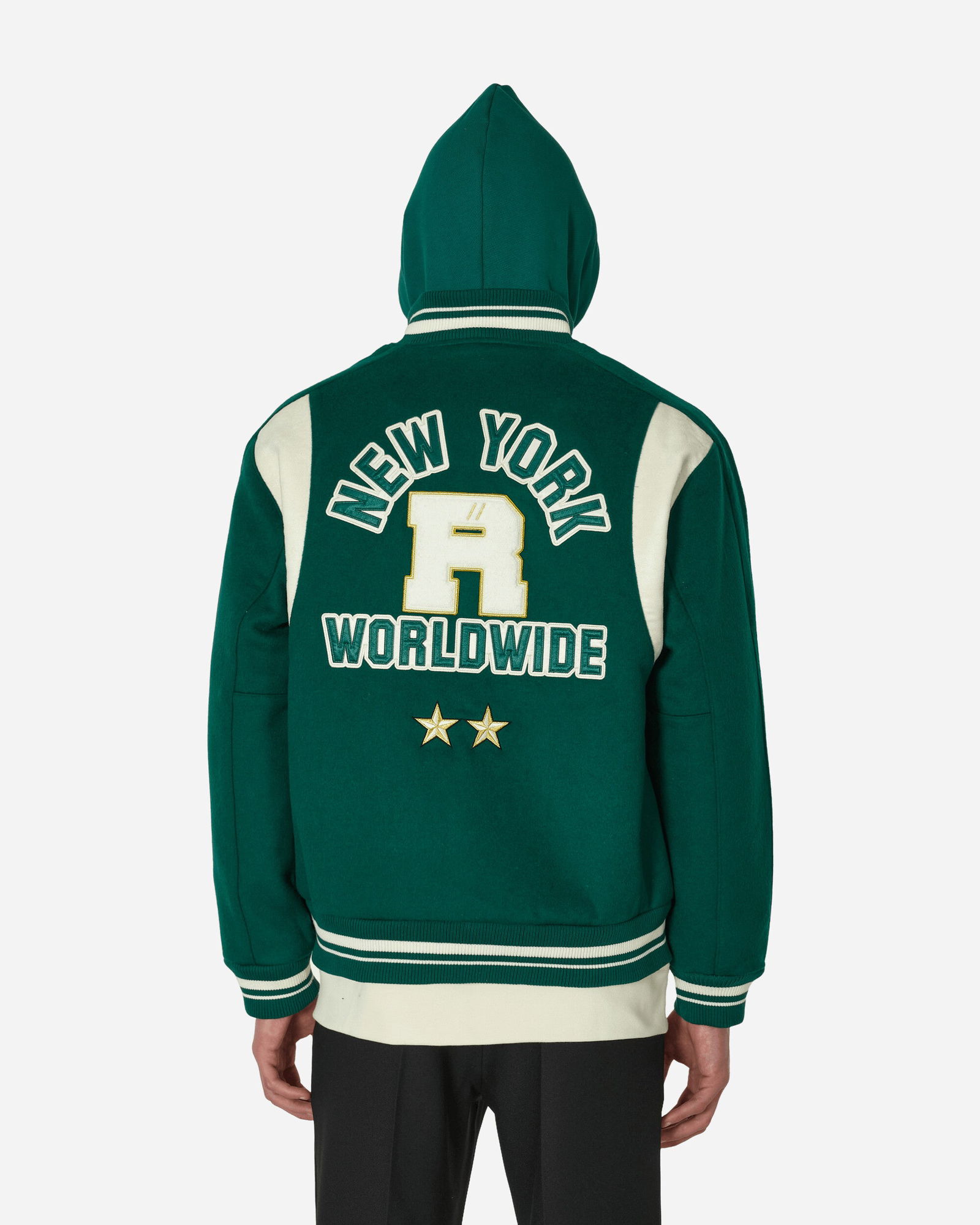 Chaqueta Puma Fit Woven Varsity Hombre Verde