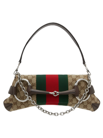 Gucci Taupe Medium Horsebit Chain Bag 764255 FACM2