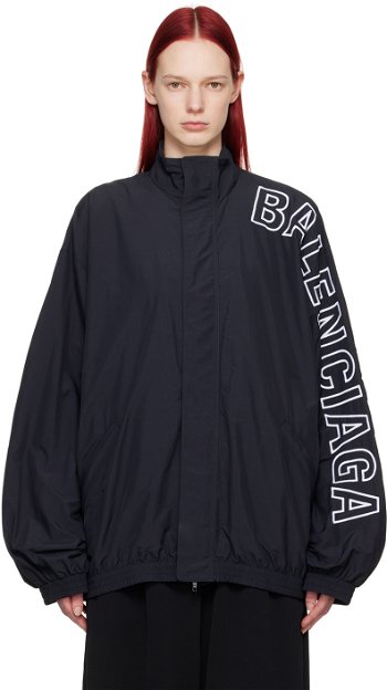 Balenciaga Black Outline Jacket 768920 TNO79