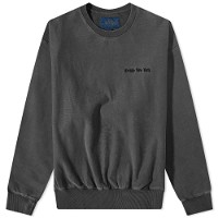 Pigment Dyed Embroidered Crew Sweat