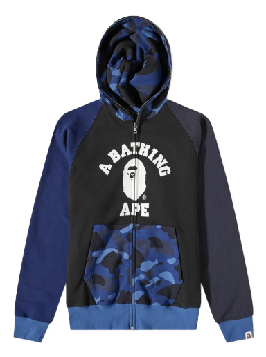 A Bathing Ape Color Camo Relaxed Fit Full Zip Hoody