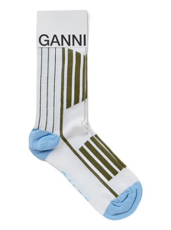 GANNI Organic Cotton Sporty Sock 5714667456845