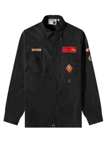 BAPE Boyscout Shirt Black 001SHJ301001M-BLK