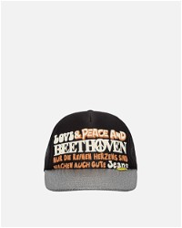LoveandPeace And Beethoven Silver Brim Trucker Cap