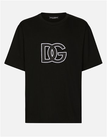 Dolce & Gabbana Cotton Round-neck T-shirt With Dg Patch G8PD7ZG7G6QN0000