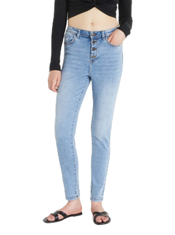 Noisy May Agnes HW Ankle Button Skinny Jeans 27020545