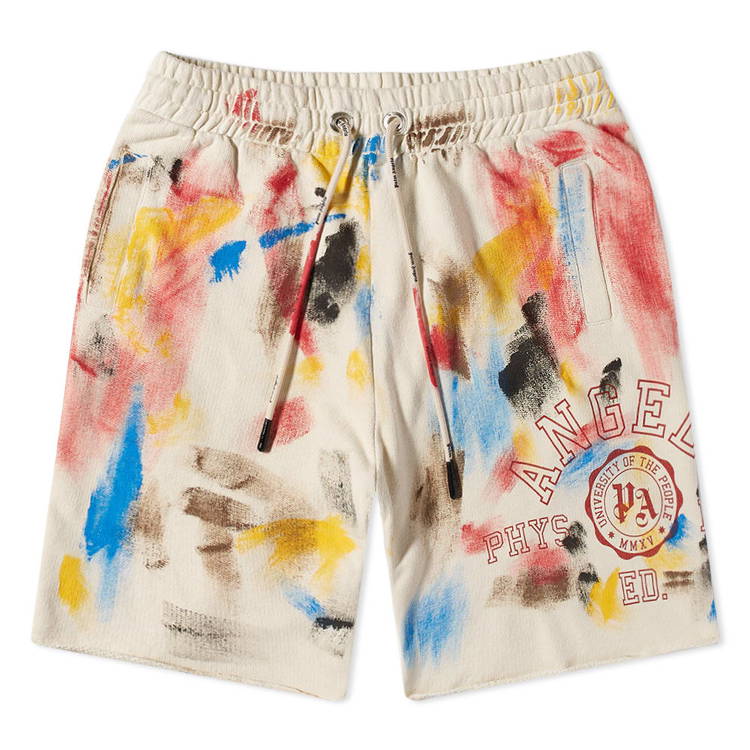 Pantalón corto Palm Angels Painted College Logo Sweat Short