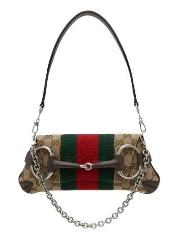 Gucci Taupe Small Horsebit Chain Bag 764339 FACM2