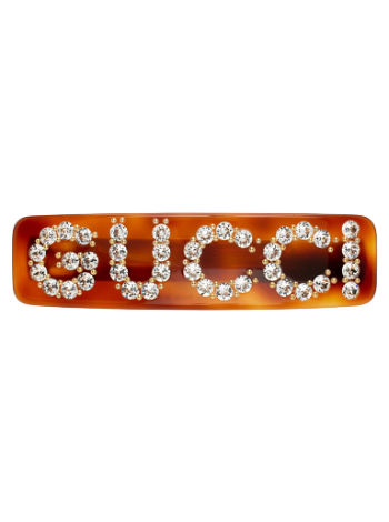 Gucci Crystal Logo Hair Clip 513120 I4771