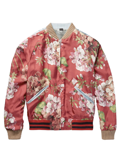 Floral Bloom Bomber Jacket
