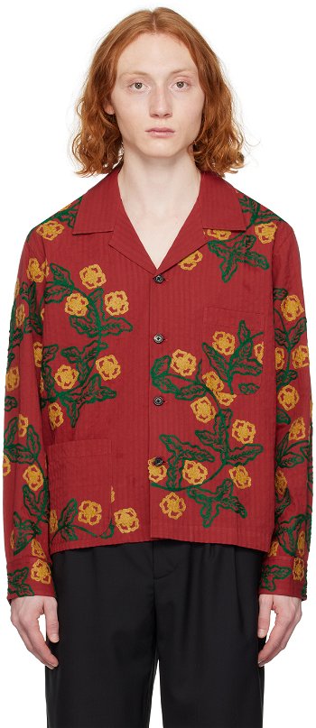 Bode Marigold Wreath Long Sleeve Shirt MRF23SH028