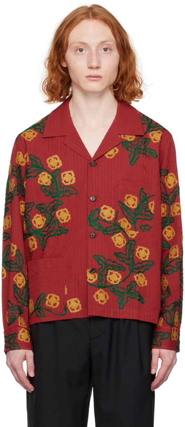 Marigold Wreath Long Sleeve Shirt