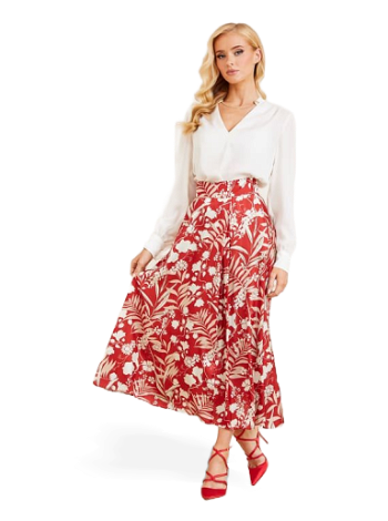 GUESS Marciano All Over Print Long Skirt 4RGD049927Z