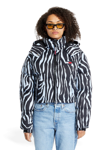 Cropped Zebra Alaska Jacket